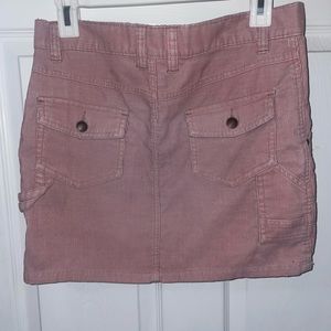 Pink corduroy skirt